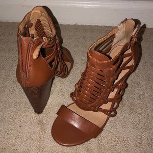 JustFab Caged Heeled Sandal